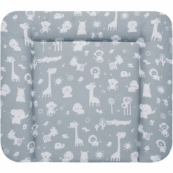 Alvi Wickelauflage Molly Folie Zootiere Puderblau 85 X 75 Cm