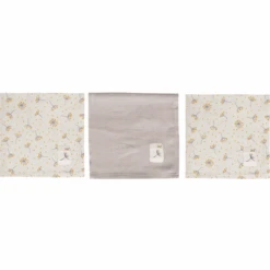 Bébé-jou Bébé Jou® Mull Spucktücher 3er Pack Fabulous Wish Grey