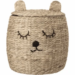 BloomingvilleMINI Korb Mit Deckel Dolma Wasserhyazinthe Natur