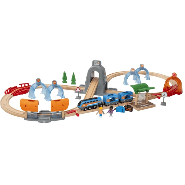 BRIO® WORLD Smart Tech Sound Action Tunnel Reisezug Set 3 BRIO® WORLD Smart Tech Sound Action Tunnel Reisezug Set