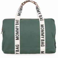 CHILDHOME Mommy Bag Signatur Canvas Grün