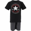 Converse Set T-Shirt Und Kurze Hose Schwarz/grau 1 Converse Set T-Shirt Und Kurze Hose Schwarz/grau -Babyartikel Geschäft converse set t shirt und kurze hose schwarz grau a367814