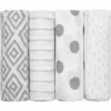 Emma & Noah Mullwindeln 4er Set Rauten Grau 70 X 70 Cm -Babyartikel Geschäft emma noah mullwindeln 4er set rauten grau 70 x 70 cm a312737
