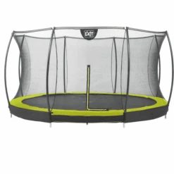 EXIT TOYS EXIT Bodentrampolin Silhouette ø366 Cm Mit Sicherheitsnetz - Grün