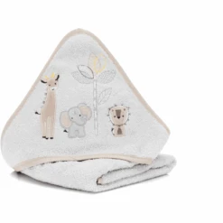Fillikid Kapuzenbadetuch Safari Taupe 75x75 Cm