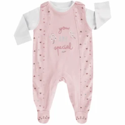 JACKY Strampler-Set SWEET HOME Rosa