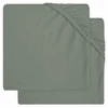 Jollein Jersey Laufgitter Spannbettlaken 2er-Pack Ash Green 75x95 Cm 1 Jollein Jersey Laufgitter Spannbettlaken 2er-Pack Ash Green 75x95 Cm -Babyartikel Geschäft jollein jersey laufgitter spannbettlaken 2er pack ash green 75x95 cm a299891