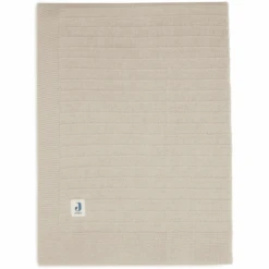 Jollein Kuscheldecke Wiege 75x100 Cm Strick Pure Knit Nougat