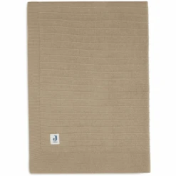 Jollein Kuscheldecke Wiege 75x100cm Strick Pure Knit Biscuit