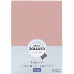 JULIUS ZÖLLNER Spannbetttuch Jersey Blush 40 X 90 Cm