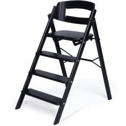 KAOS Hochstuhl Klapp Faltbar Eiche Schwarz
