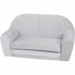 Knorr Toys® Kindersofa Cosy Geo Grey