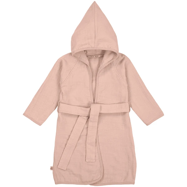 LÄSSIG Bademantel Musselin Powder Pink 3 LÄSSIG Bademantel Musselin Powder Pink