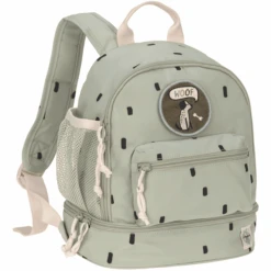LÄSSIG Mini Backpack, Happy Prints, Light Olive