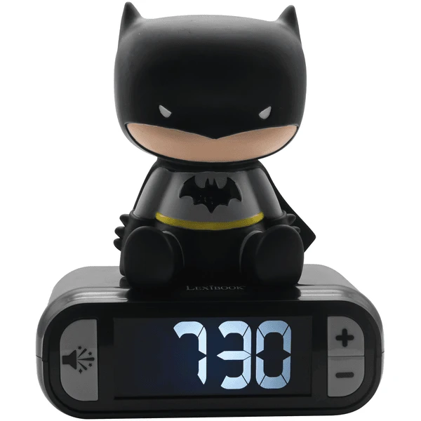 LEXIBOOK Batman Wecker Mit 3D Nachtlicht-Figur 3 LEXIBOOK Batman Wecker Mit 3D Nachtlicht-Figur