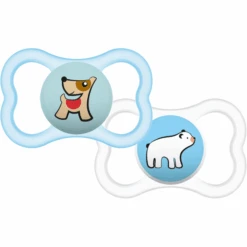 MAM Schnuller Supreme Silikon 6-16 Hund/ Eisbär