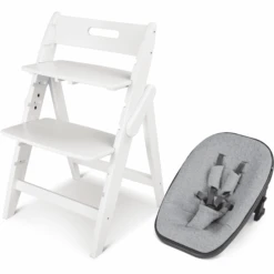 Moji Hochstuhl Yippy Inklusive Neugeborenenaufsatz Snow Heart