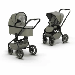 MOON Kinderwagen Resea Edition+ Moss Green/black Chrome