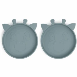 Nuuroo Silikonteller Akila Giraffe 2 Stück, Lead