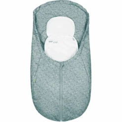 Odenwälder Fußsack Coolmax White Leaves Grey