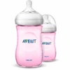 Philips Avent Natural Flasche SCF034/27, 260ml, 2 Stück, Rosa -Babyartikel Geschäft philips avent natural flasche scf034 27 260ml 2 stueck rosa a268882