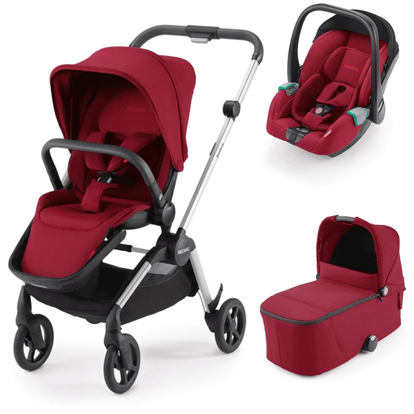 RECARO Kombikinderwagen Sadena Select Garnet Red - Rahmenfarbe Grey 3 RECARO Kombikinderwagen Sadena Select Garnet Red - Rahmenfarbe Grey