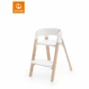 STOKKE® Steps™ Hochstuhl Weiß Buche Natur -Babyartikel Geschäft stokke steps hochstuhl weiss buche natur a296074