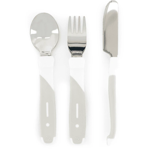 TWISTSHAKE Esslern-Besteck Aus Edelstahl In Weiß 3 TWISTSHAKE Esslern-Besteck Aus Edelstahl In Weiß