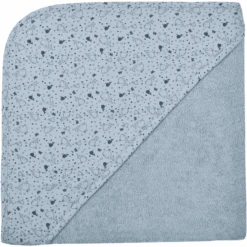 WÖRNER SÜDFROTTIER Kapuzenbadetuch Wal Stahlblau 100 X 100 Cm